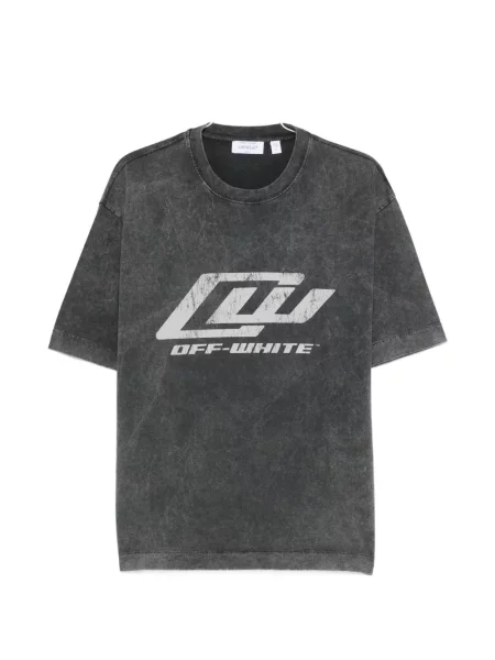 Grafic tricou Off-white cu autograf alb