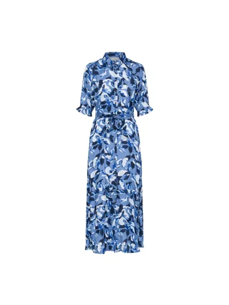 Wielobarwność sukienka koszulowa Kaffe