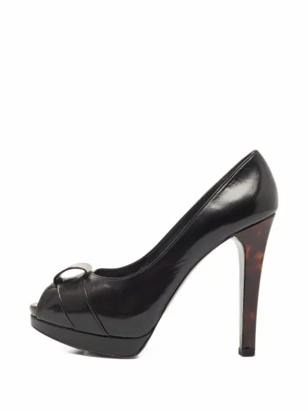 Pantofi cu toc Stuart Weitzman cu platformă negru