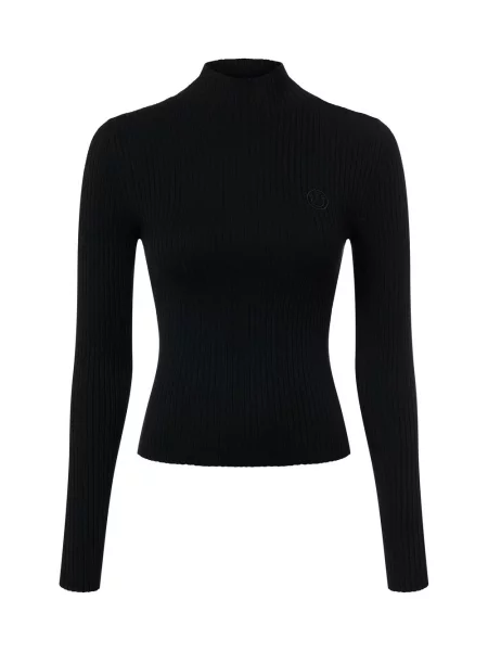 HUGO BLUE Sweter Sarmie Kobiety jednolity S czarny