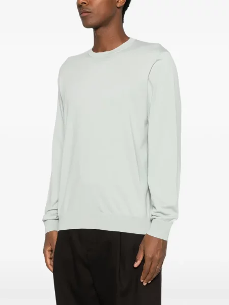 Pulover Loro Piana cu decolteu rotund verde