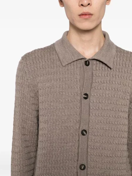 Cardigan Tagliatore de lână maro