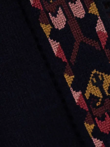 Pulover Ba&sh cu broderie albastru