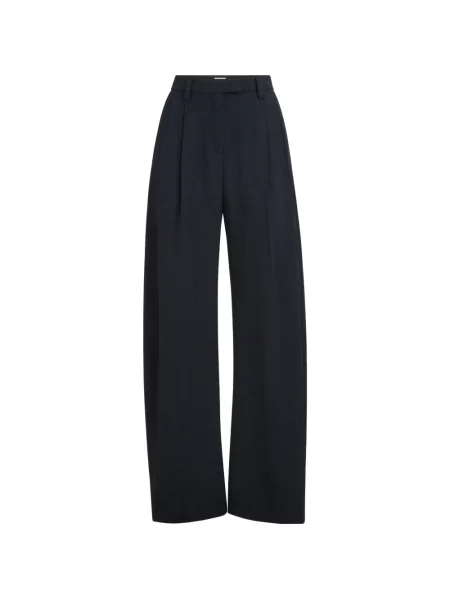 Pantaloni Brunello Cucinelli de lână albastru
