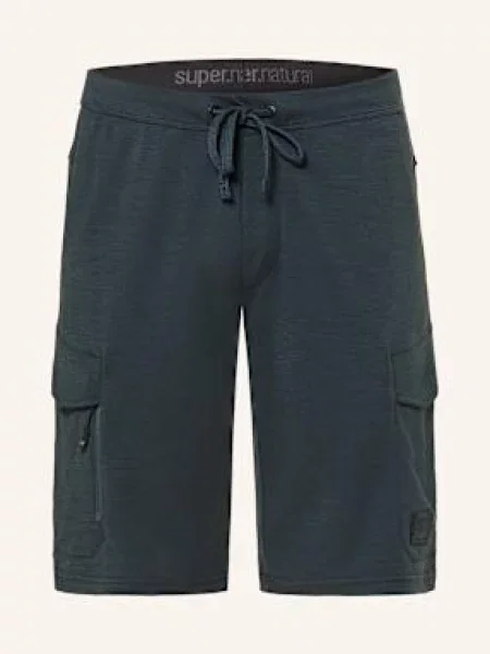 Super.Natural Šortky Z Mikinové Látky Cargo Bio S Příměsí Bavlny tmavě modrá