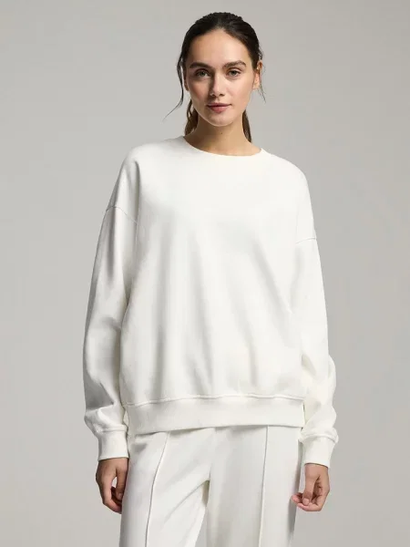 Світшот DIVERSE молочний бавовна/поліестер