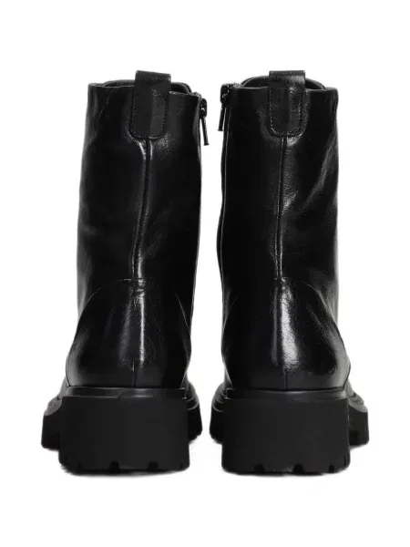 Botine Evaluna cu șireturi din piele negru