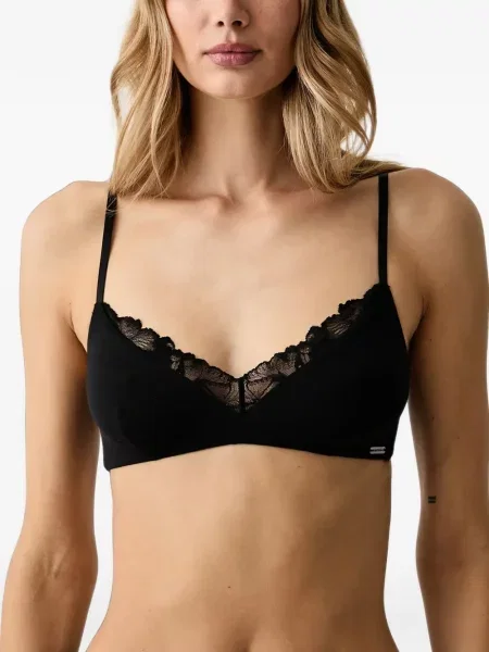 Σουτιέν τριγωνάκι Emporio Armani με δαντέλα μαύρο