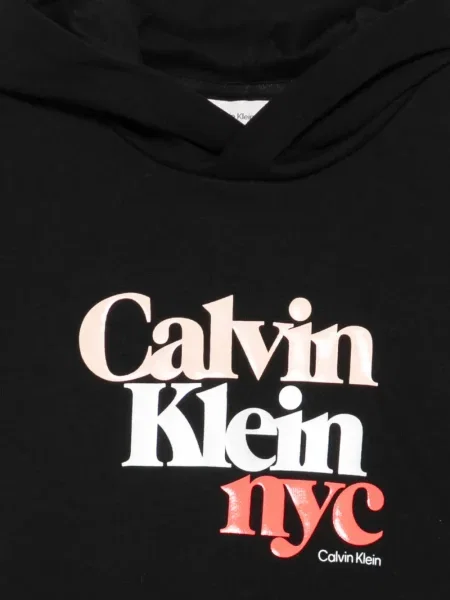 Bluza z kapturem dziecięca Calvin Klein czarna