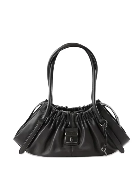 Geantă shopper Marc Jacobs cu volane negru