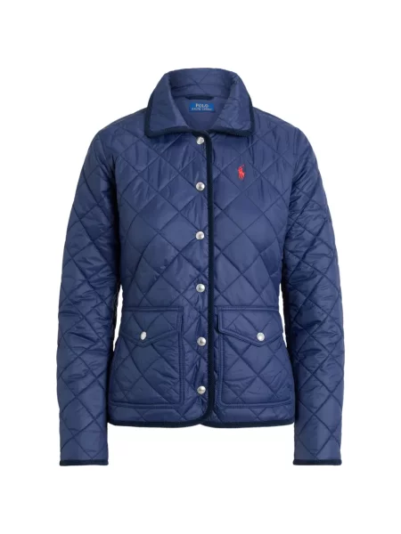 Fleece polo Polo Ralph Lauren με κέντημα με λαιμόκοψη v κόκκινο