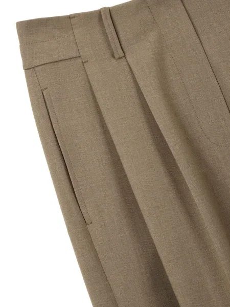 Pantaloni Studio Tomboy plisate maro