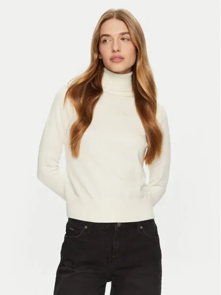 Guess Jeans Поло Екрю бежово