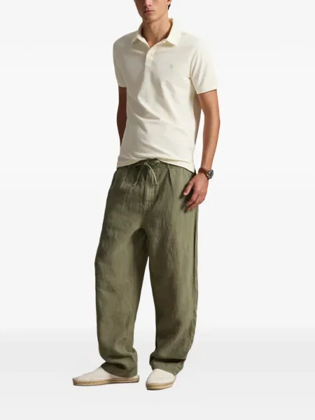 Șosete Polo Ralph Lauren cu broderie în carouri de flanelă verde