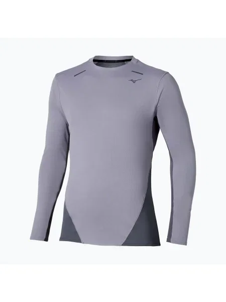Бягане термичен тениска с дълъг ръкав Mizuno с дълъг ръкав сиво