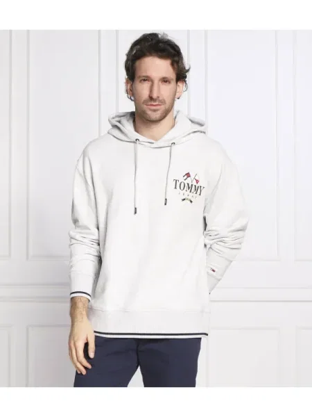Tommy Jeans Hanorac SKATER PREP BACK | Relaxed fit gri