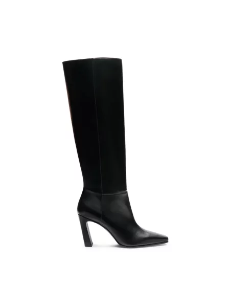 Botki Stuart Weitzman skórzane czarne