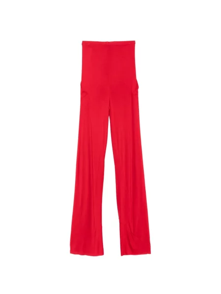 Pantaloni Rick Owens Lilies roșu