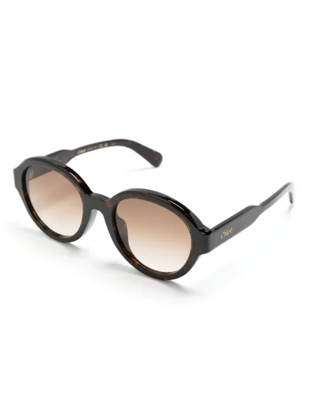 Saulės akiniai Chloé Eyewear ruda