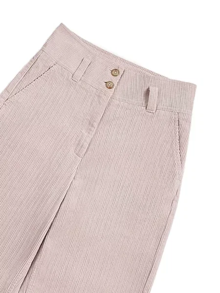 Pantaloni Future Classics de catifea cord roz
