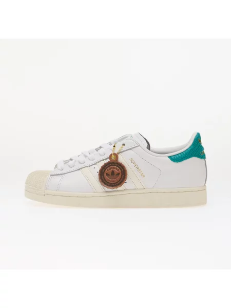 Pantofi adidas Superstar II Ftwr White/ Equipment Green/ Off White alb