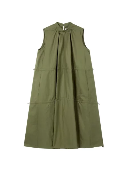 Rochie fără mâneci Tomboy fără mâneci de costum verde