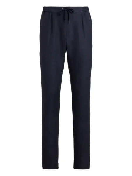 Pantaloni Ralph Lauren Purple Label plisate albastru