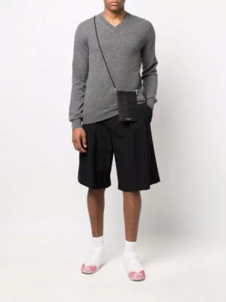 Megztinis Comme Des Garçons Shirt v formos iškirpte pilka