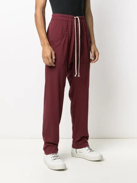 Spodnie Rick Owens Drkshdw czerwone