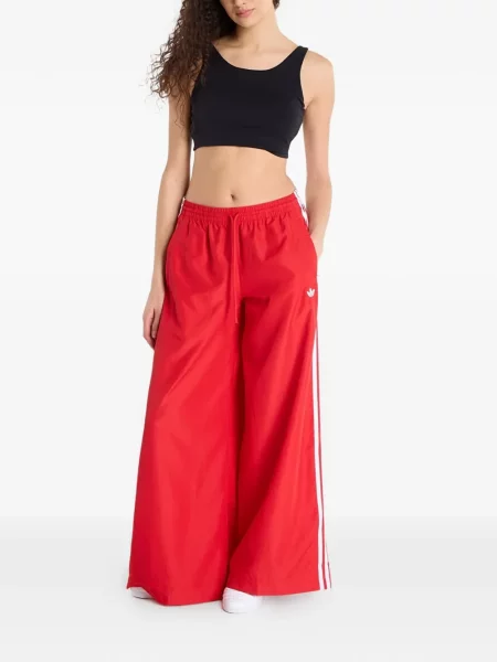 Lung tricou Adidas cu glugă cu dungi negru
