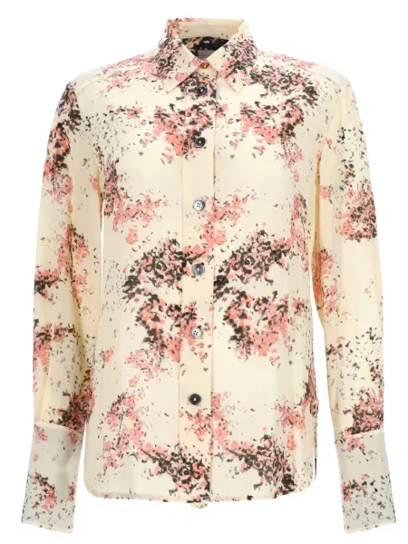 Cămașă Paul Smith cu model floral cu imagine alb