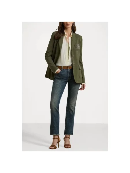 Skinny jeansy skinny Ralph Lauren niebieskie