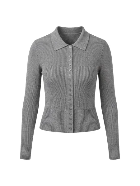 Studioselect Geacă tricotată Luna amestecat gri