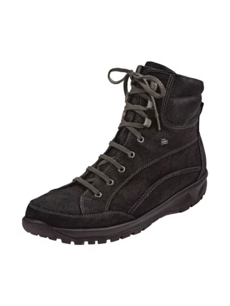Botki Finn Comfort wełniane czarne