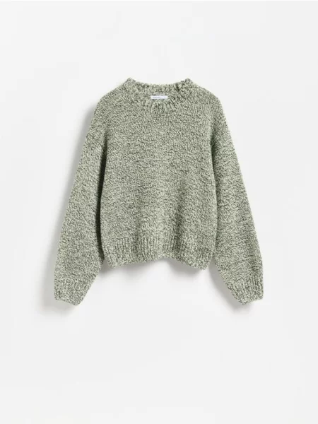 Reserved Pulover cu umeri căzuți multicolor