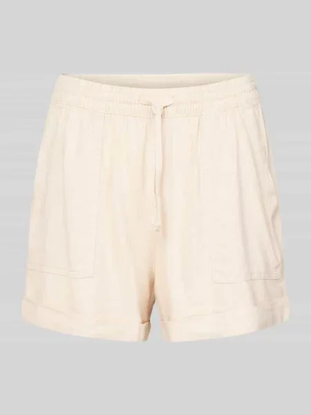 Szorty z elastycznym pasem Tom Tailor Denim beżowe