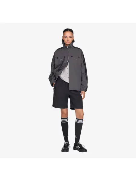 Adidas Originals Bunda tmavě / tmavě zelená / černá šedá