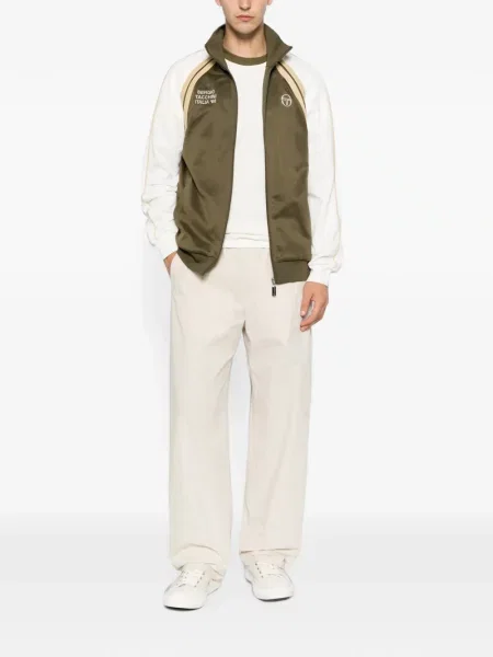 Hanorac Sergio Tacchini cu broderie verde