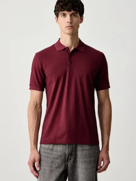 Tricou polo Boss Green verde