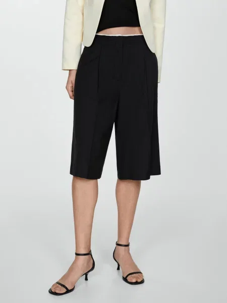 MANGO Шорти чорний