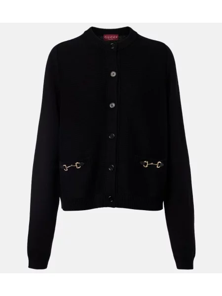 Cardigan Gucci de lână negru