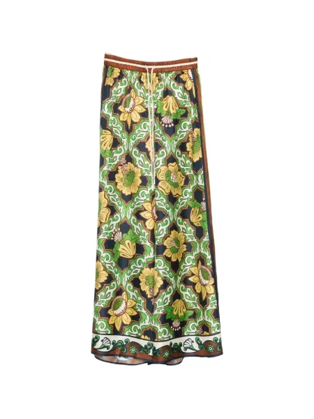 Spodnie palazzo Alemais w kwiatki niebieski