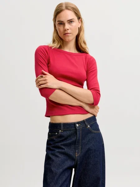 JJXX Tricou JXFifi cranberry roșu