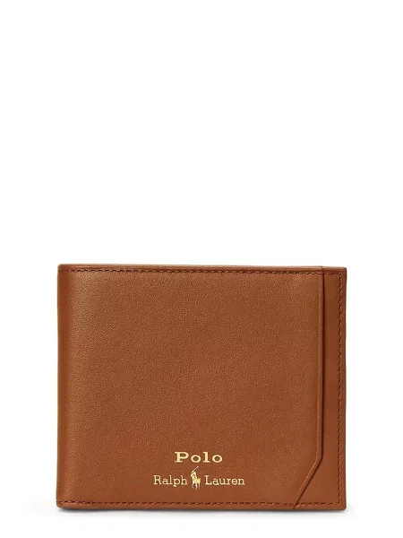 Polo Ralph Lauren portofel pentru femei din piele maro