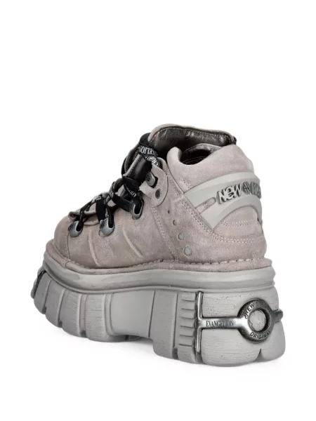 Botine New Rock cu platformă gri