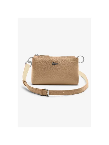 Geanta crossbody Lacoste bej