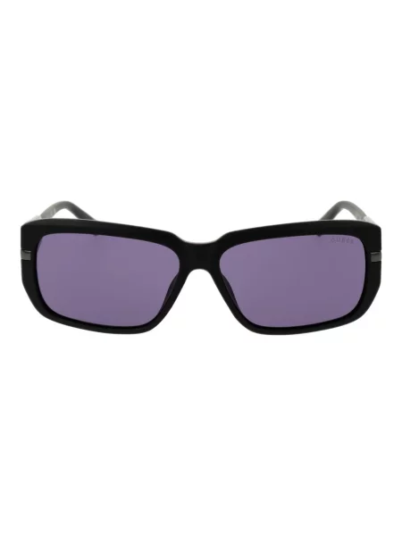 Guess Akcesoria Mężczyzna ONE SIZE Okulary Przeciwsłoneczne w Kształcie Prostokąta z Ochroną UV czarny