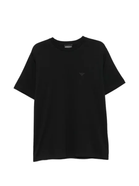 Póló Emporio Armani autogrammal fekete