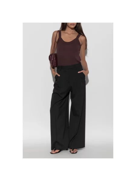 Lniane spodnie By Malene Birger czarne