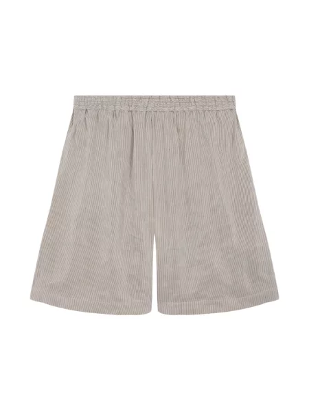 Lniane wielobarwność szorty Cortana w paski